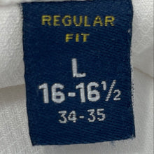 Load image into Gallery viewer, Stafford Mens White Long Sleeve Regular Fit Collared Dress Shirt Size L 16-16.5