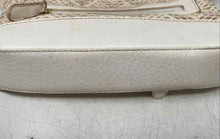 Load image into Gallery viewer, Stone Mountain Womens Cream Woven Straw Detachable Strap Crossbody Purse
