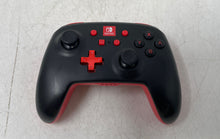 Load image into Gallery viewer, PowerA Nintendo Switch Black Red Wireless Video Game Controller Untested
