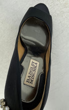 Load image into Gallery viewer, Badgley Mischka Womens Kiara Black Peep Toe Slip-On Stiletto Pump Heels Size 6M