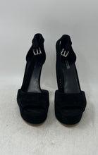 Load image into Gallery viewer, Michael Kors Womens Black Rhinestone Studded High Platform Heels Size 7.5M