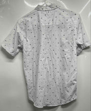 Load image into Gallery viewer, Tommy Hilfiger Kids White Printed Short Sleeve Collared Button-Up Shirt Size L