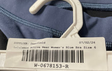 Load image into Gallery viewer, Lululemon Womens Flow Y IV Blue Activewear Pullover Sports Bra Size 6