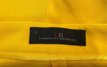 Load image into Gallery viewer, Authentic Carolina Herrera Womens Yellow Pleated Front Dress Pants Size 6