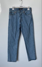 Load image into Gallery viewer, Abercrombie & Fitch Mens Blue Denim Stretch Straight-Leg Jeans Size 29x32