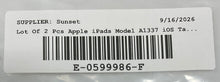 Load image into Gallery viewer, Lot Of 2 Pcs Apple iPad Model A1337 iOS Tablets Not Tested Locked For Parts