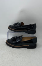 Load image into Gallery viewer, Franco Sarto Womens Carolynn Black Leather Tassel Slip-On Loafer Shoes Size 6M