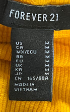 Load image into Gallery viewer, Forever 21 Womens Yellow Ribbed Strapless Regular Fit Tube Maxi Dress Size M