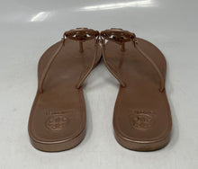 Load image into Gallery viewer, Authentic Tory Burch Womens Mini Miller Beige Slip-On Thong Sandals Size 9 M