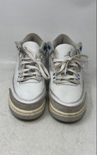 Load image into Gallery viewer, Nike Kids Air Jordan 3 Retro DM0967-101 White Blue Sneaker Shoes Size 7Y
