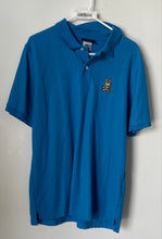 Load image into Gallery viewer, Psycho Bunny Mens Blue Cotton Short Sleeve Collared Golf Polo Shirt Size 6
