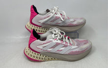 Load image into Gallery viewer, Adidas Womens 4DFWD Pulse White Pink Low Top Lace-Up Sneaker Shoes Size 7