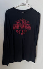 Load image into Gallery viewer, Harley Davidson Mens Black Long Sleeve Pullover T-Shirt Size Large