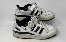 Load image into Gallery viewer, Adidas Mens Originals Forum White Black Leather Lace-Up Sneaker Shoes Size 10