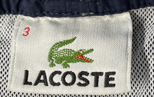 Load image into Gallery viewer, Lacoste Mens Blue Flat Front Elastic Waist Drawstring Swim Trunk Shorts Size 3