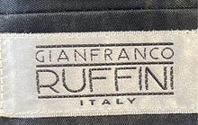 Load image into Gallery viewer, Gianfranco Ruffini Mens Black Single-Breasted Three-Button Blazer Size 42R