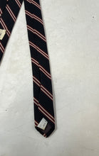 Load image into Gallery viewer, Lilly Pulitzer Mens Blue And Burgundy Striped Silk Adjustable Pointed Tie