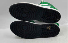 Load image into Gallery viewer, Authentic Nike Kids Jordan 1 Mid White Green Sneakers Shoes Size 3Y