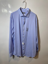 Load image into Gallery viewer, Michael Kors Mens Light Blue Long Sleeve Slim Tall Dress Shirt Size 18