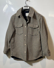 Load image into Gallery viewer, H&M Womens Multicolor Houndstooth Long Sleeve Collared Jacket Size S