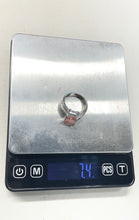Load image into Gallery viewer, Women's Silver Tone With Stones Ring Size 6.75 Weight 7.4g (NCL)