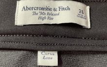 Load image into Gallery viewer, Abercrombie & Fitch Womens Black '90s Relaxed Fit High Rise Ankle Pants Size 26