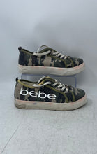 Load image into Gallery viewer, Bebe Womens Destini Green Camouflage Round Toe Lace-Up Sneakers Shoes Size 9.5