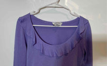 Load image into Gallery viewer, Authentic Yves Saint Laurent Womens Purple Long Sleeve Blouse Top Size Small