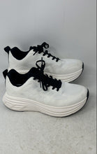 Load image into Gallery viewer, NortiV8 Womens White Black Lace-Up Round Toe Low Top Running Shoes Size 8.5