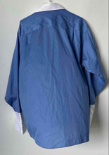 Load image into Gallery viewer, Donald J. Trump Mens Blue White Long Sleeve Non-Iron Dress Shirt Size 17.5 32/33