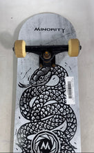 Load image into Gallery viewer, Minority Black White Snake Graphic Design 32-Inch Maple Complete Skateboard