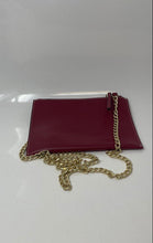 Load image into Gallery viewer, Alberta Di Canio Womens Red Gold Chain Strap Mini Shoulder Crossbody Bag