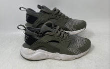 Load image into Gallery viewer, Nike Kids Air Huarache Run Ultra SE 942121-005 Green Gray Sneaker Shoes Sz 4.5Y