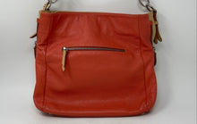 Load image into Gallery viewer, Del Giudice Roma Womens Melissa S Orange Beige Pebbled Leather Shoulder Bag