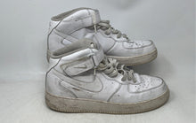 Load image into Gallery viewer, Nike Mens Air Force 1 Mid '07 White Leather Lace-Up Sneaker Shoes Size 12