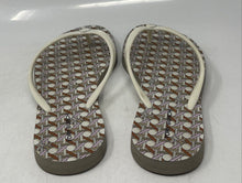 Load image into Gallery viewer, Authentic Tory Burch Womens Chelsea Cream Rubber Flip Flop Sandals Size 8 M