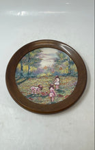 Load image into Gallery viewer, Calhoun's Picking Flowers Ceramic Decor Collectible Framed Collector Plate