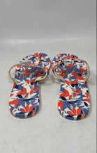 Load image into Gallery viewer, Lauren Ralph Lauren Womens Audrie Blue White Red Thong Sandals Size 8B