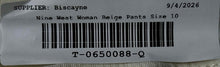 Load image into Gallery viewer, Nine West Womens Beige Light Wash Pockets Casual Kick Flared Jeans Size 10