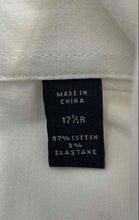 Load image into Gallery viewer, Authentic John Varvatos Mens White Modern Fit Long Sleeve Dress Shirt Size 17.5R