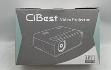 Load image into Gallery viewer, CiBest Model W13 White Black LED HDMI USB VGA Video Projector Not Tested