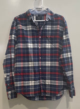 Load image into Gallery viewer, American Eagle Outfitters Mens Blue Multi Plaid Classic Fit Button-Up Shirt Sz L