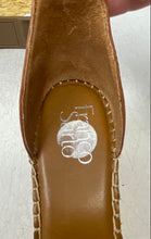 Load image into Gallery viewer, Franco Sarto Womens Clemens Brown Leather Wedge Heel Espadrille Sandals Size 9M