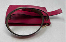 Load image into Gallery viewer, Michael Kors Womens Dark Pink Embossed Monogram Leather Zip Top Fanny Pack