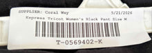 Load image into Gallery viewer, Express Tricot Womens Black Corduroy Elastic Waist Stirrup Ankle Pants Size M