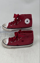 Load image into Gallery viewer, Converse Girls Chuck Taylor All Star 1V Hi A15143F Red White Sneaker Shoes Sz 9