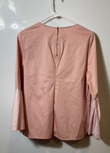 Load image into Gallery viewer, Ted Baker Womens Jesieh Pink Long Bell Sleeve Crew Neck Blouse Top Size 3