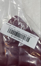 Load image into Gallery viewer, Michael Kors Womens Burgundy Quilted Leather Zip Top Lined Wristlet Wallet