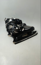 Load image into Gallery viewer, Lake Placid Mens Black And Gray Ratchet Buckle Lace-Up Ankle Ice Skates