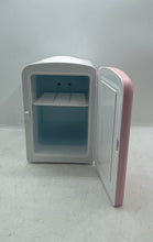 Load image into Gallery viewer, Pink And White Compact Portable Personal Mini Fridge Skincare Cooler Not Tested